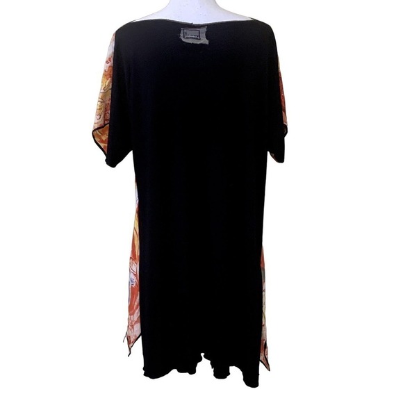 Sami Lott of New Orleans art-to-wear silk tunic/dress, artsy, colorful, one size - Picture 3 of 5